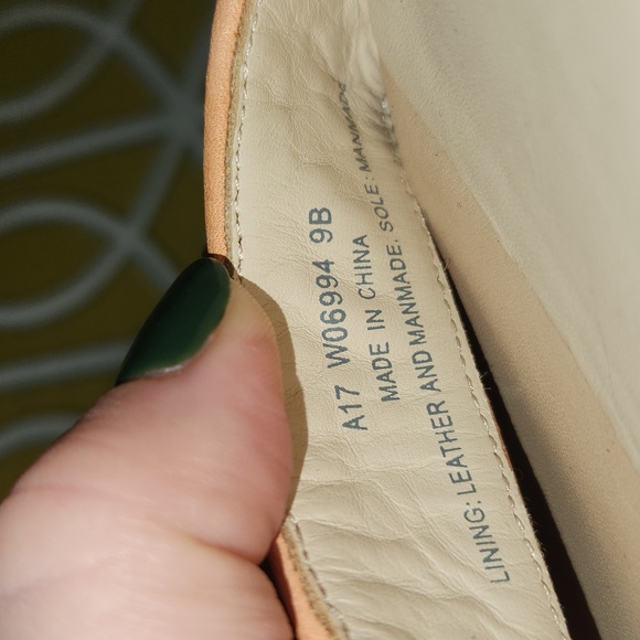 Cole Hann peach nectar genevieve weave wedge sandals size 9 - Picture 8 of 10